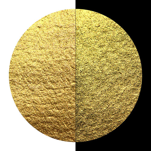 Finetec Coliro Pearl Watercolours Single Pan - Golden Topaz (C066) - - Watercolours - Bunbougu