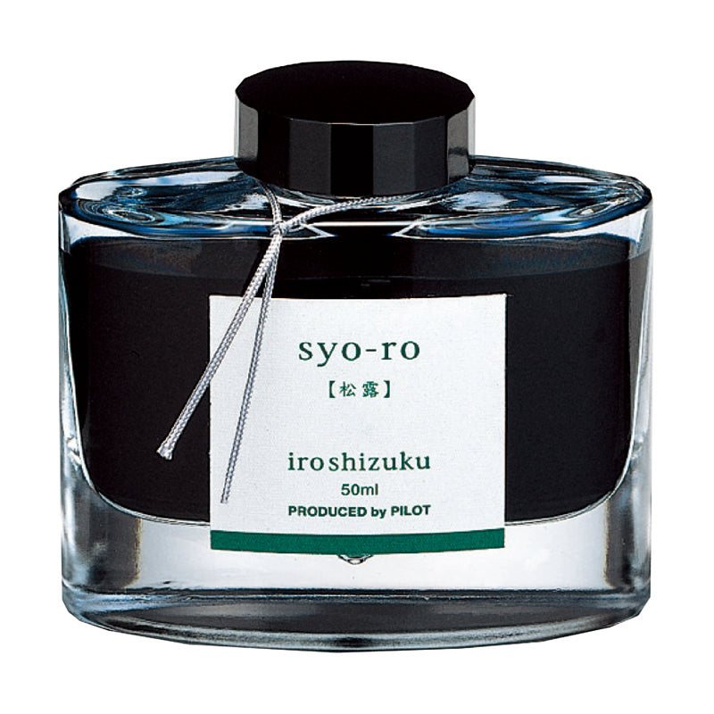 Pilot Iroshizuku Bottled Fountain Pen Ink - 50 ml - Syo-ro (Pine Tree Dew) - Bottled Inks - Bunbougu