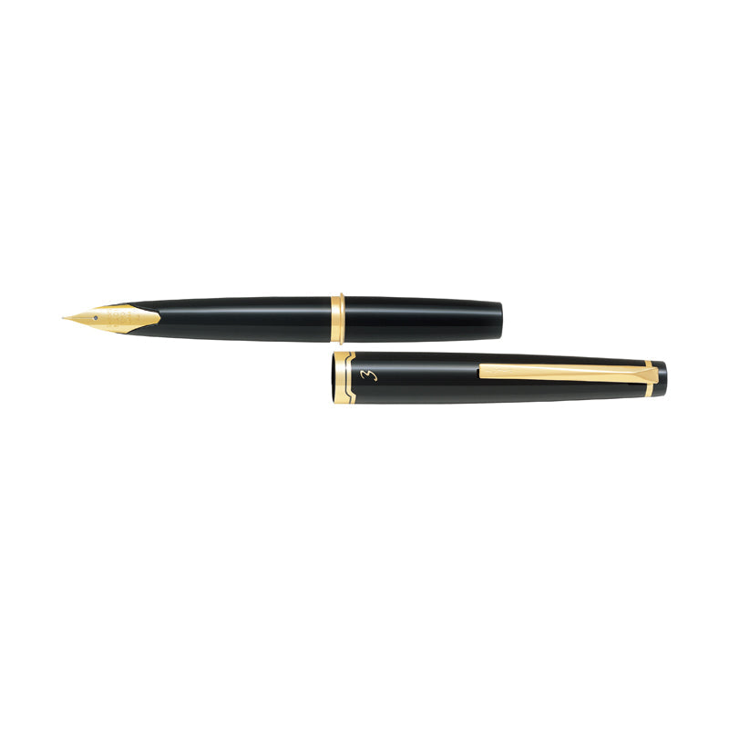 Pilot Elite E95S Fountain Pen - Black Body - 14k Gold - Medium Nib - - Fountain Pens - Bunbougu